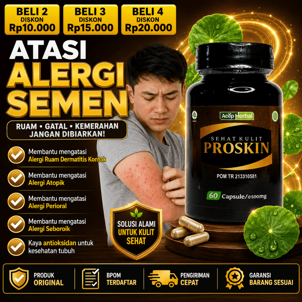 PROSKIN Obat Alergi Semen Gatel Alergi Ruam Dermatitis Kontak / Atopik / Perioral / Seboroik