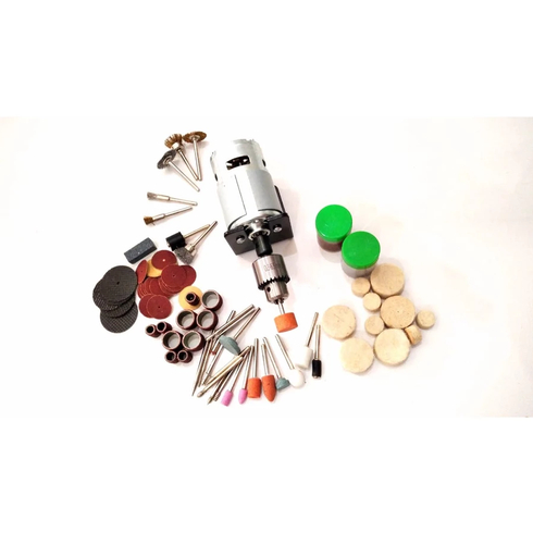 Paket Dinamo Motor 775 DC 12V-36V JT0 Drill Chuck Grinder Set Accessories DIY