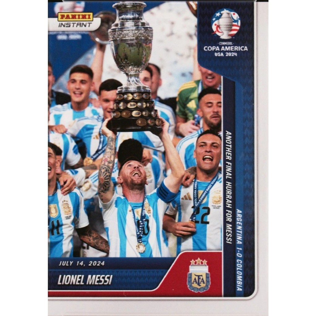 FULLPRINT REPLICA 2024 PANINI INSTANT CONMEBOL COPA AMERICA 2024 #43 LIONEL MESSI