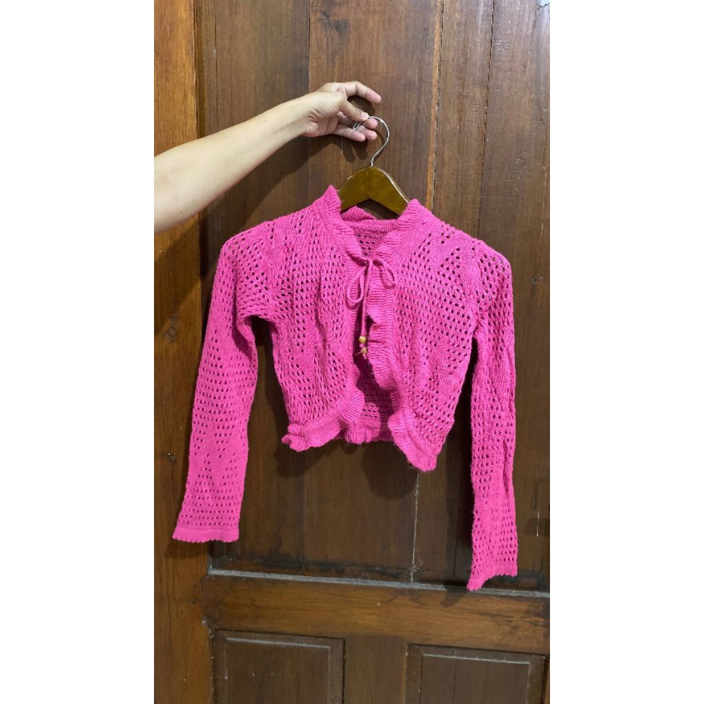 PRELOVED CARDIGAN PINK