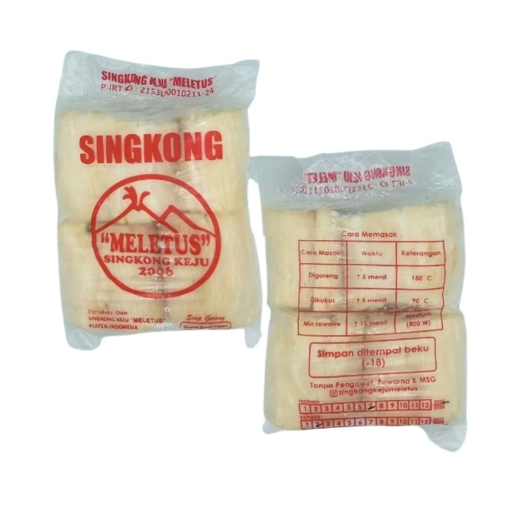 Singkong Keju MELETUS Khas Salatiga Singkong Keju Frozen
