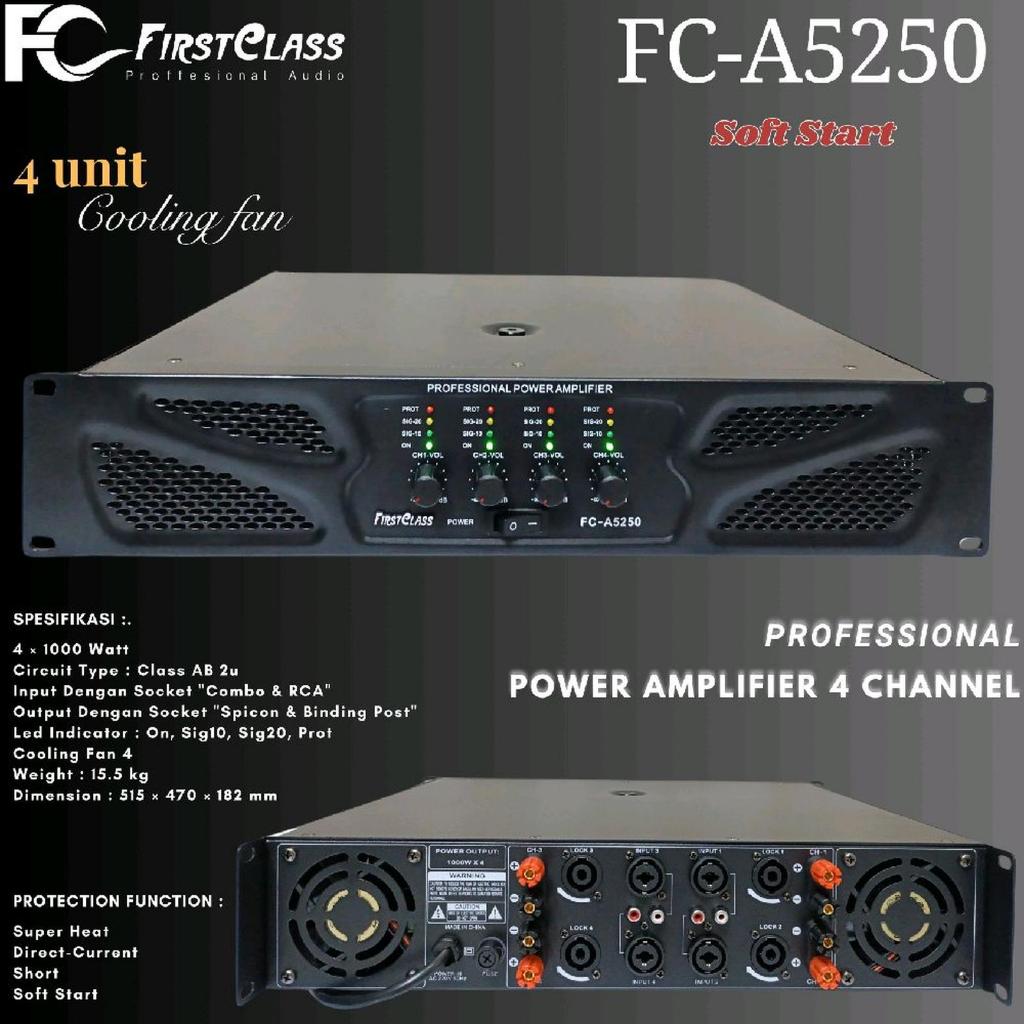 Power Amplifier Firstclass FC A5250 Original FC A 5250 Firstclass | LAPAK ELEKTRONIK