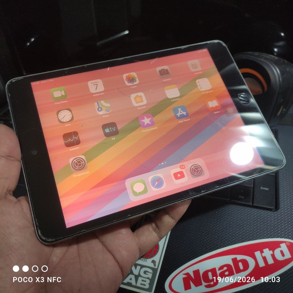 ipad Mini 2 64GB A1489 masuk menu iCloud nyangkut cek deskripsi