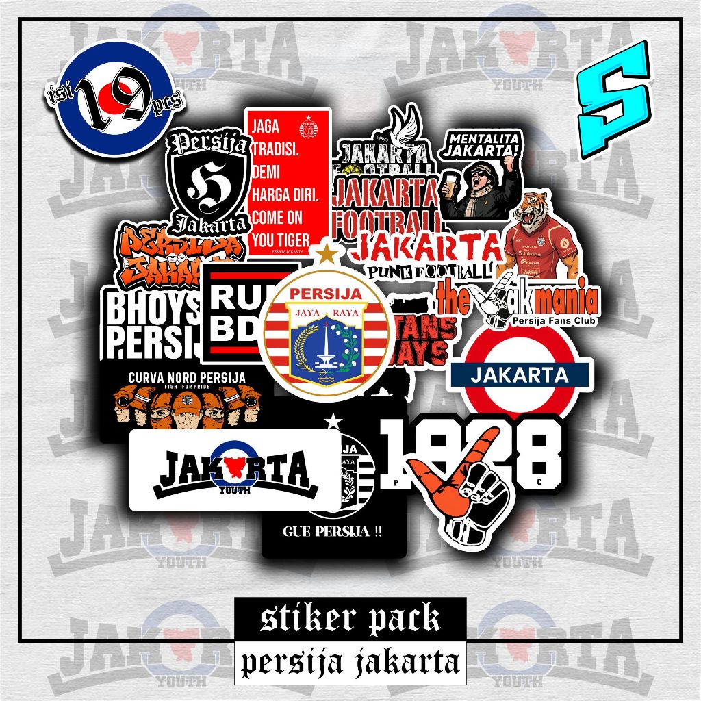 P10 STIKER PACK PERSIJA JAKARATA KEREN TERBARU STIKER PACK KEKINIAN VIRAL PERSIJA JAKARTA GUE PERSIJ