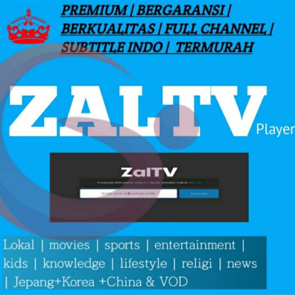 PREMIUM E 1 TAHUN AKTIVASI (ZALTV) BERGARANSI