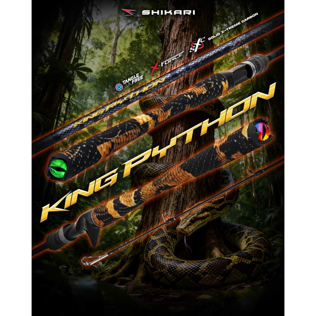 Joran Pancing SHIKARI KING PYTHON 180cm SP / BC (7-15lbs- 10-20lbs) Carbon Solid
