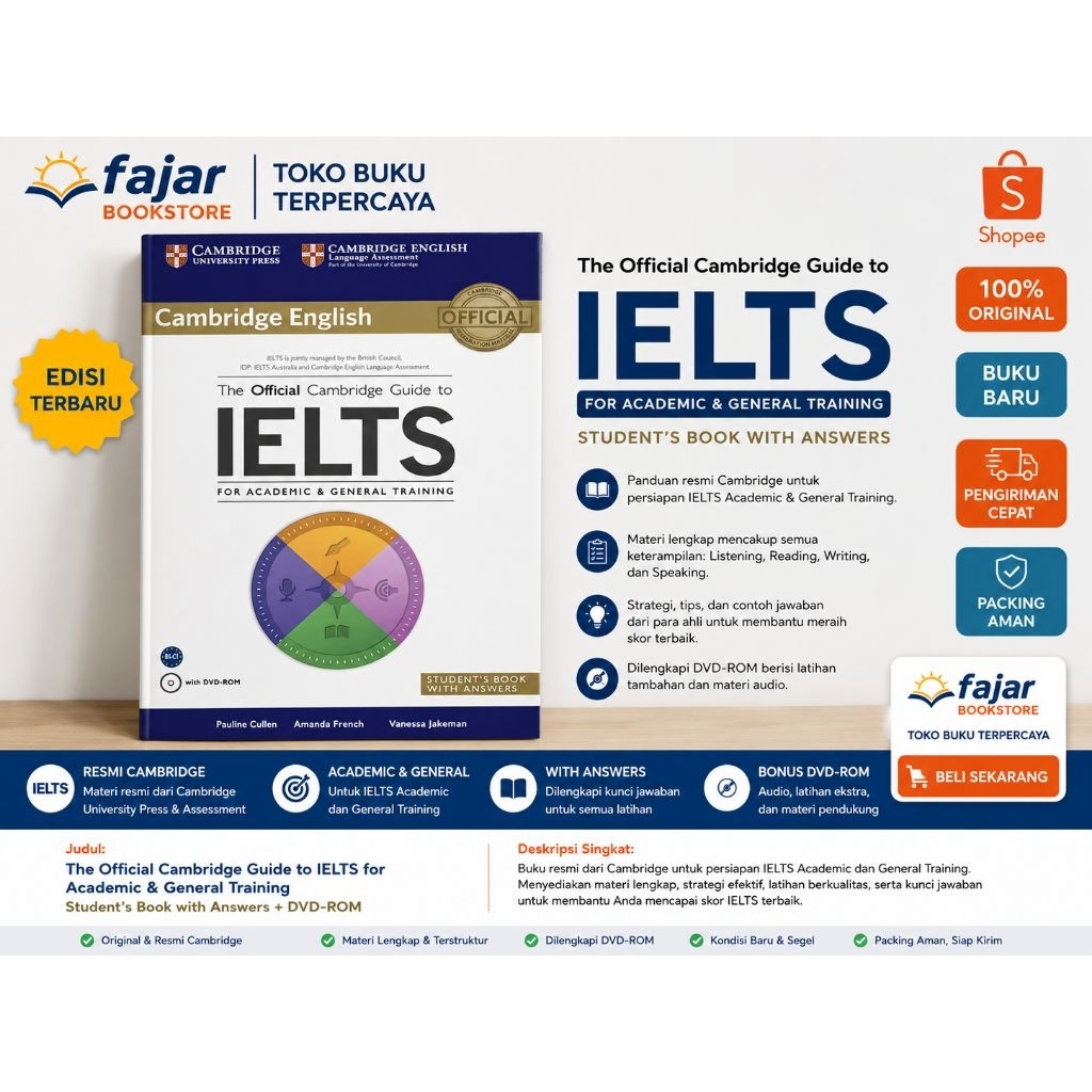 The Official Cambridge Guide to IELTS Academic & General Training | Student's Book with Answers + DV