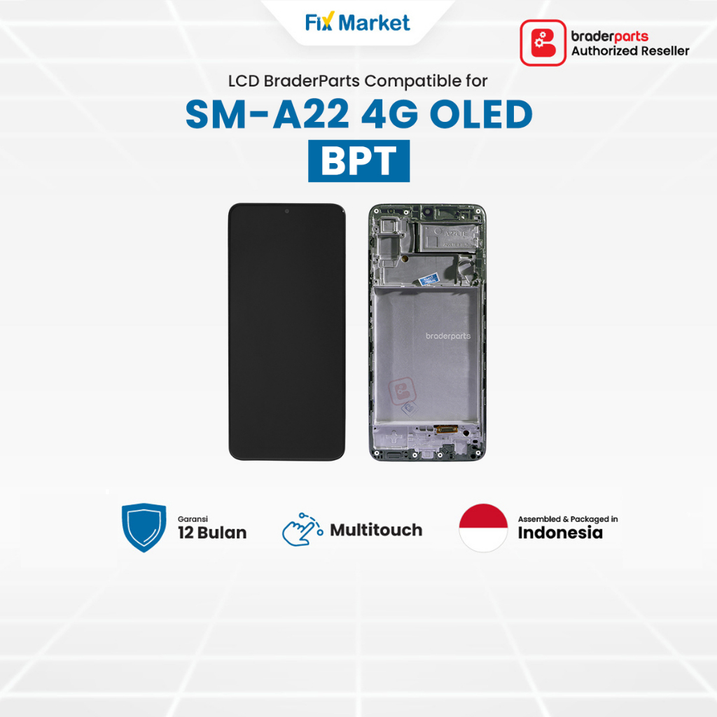 Braderparts LCD Fullset Compatible for SM A22 4G / M22 4G OLED