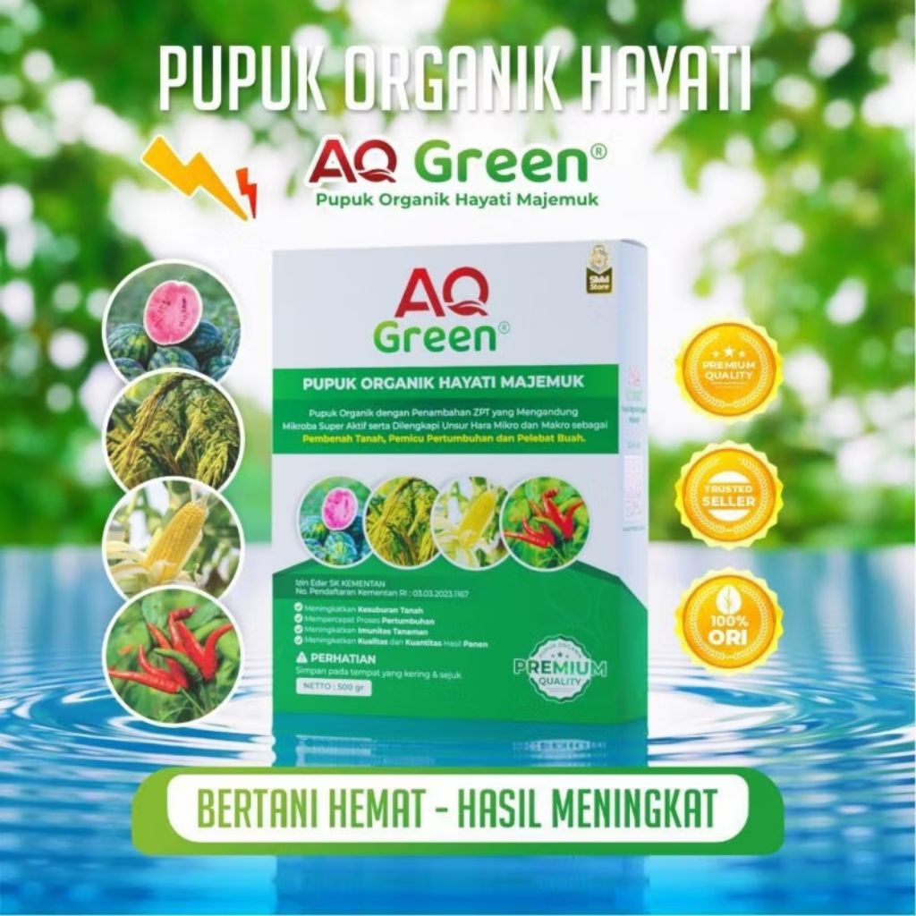 Pupuk AQ Green 500gr, Pupuk Organik