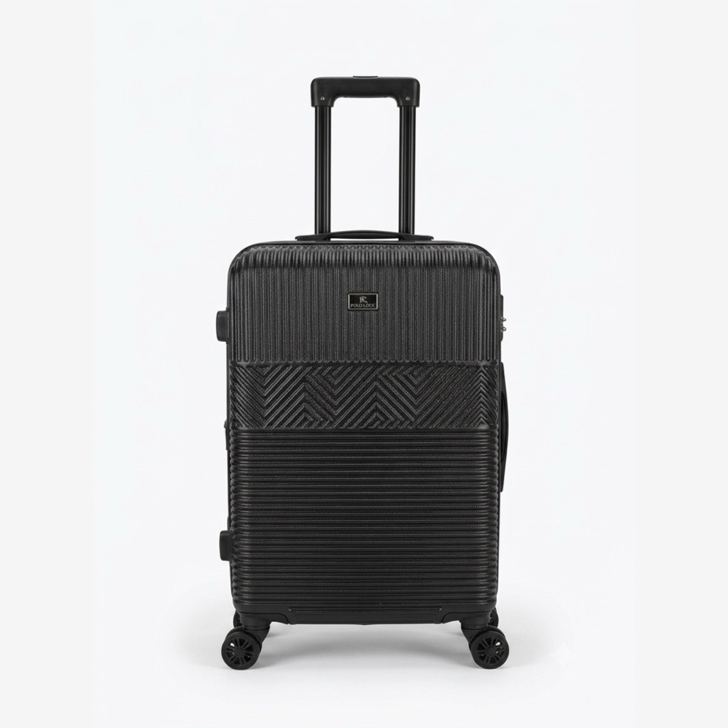 Koper Polo 22 Inch Motif Modern Hardcase Fiber ABS Koper Kabin Traveling