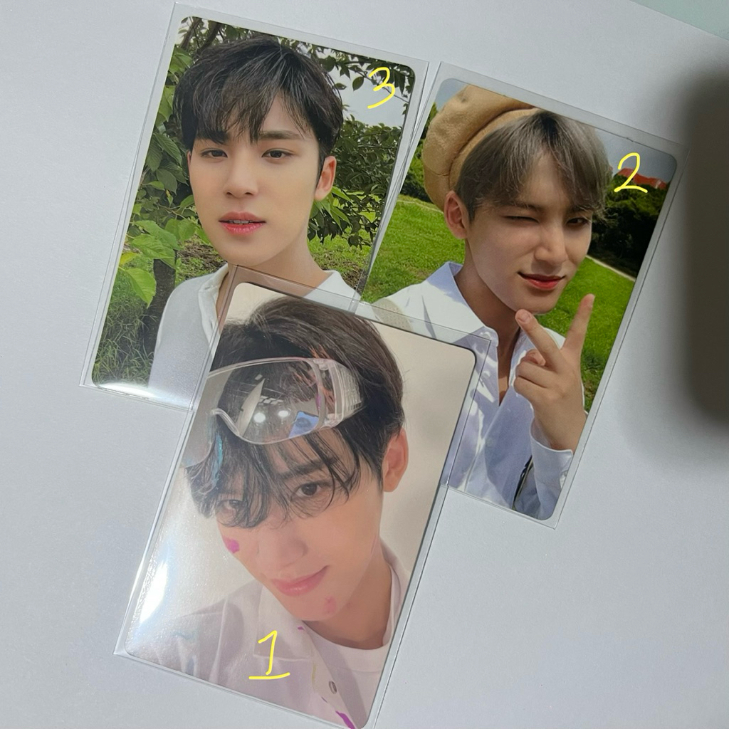 pc photocard mingyu seventeen an ode beret FML set carver carat version
