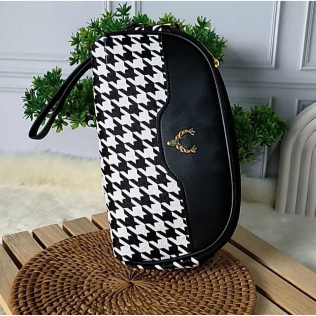 Pouch Wanita 2 Ruang Aesthetic Dompet Handphone Koin Dan Kartu Dompet Pouch Wanita 2 Rest Clutch Wan