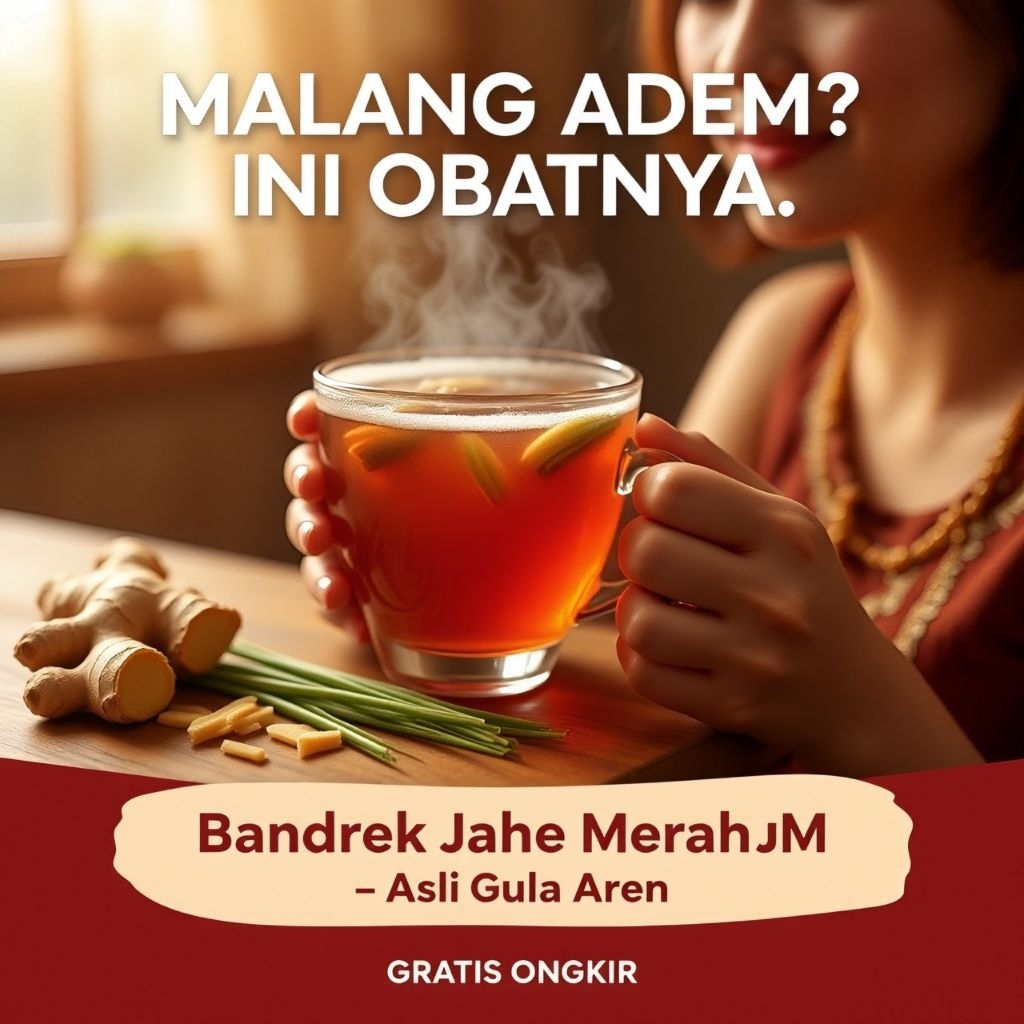 Jahe Merah Bubuk Bandrek Tradisional Penghangat Badan 10 Sachet