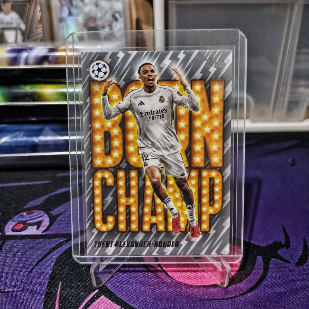 KARTU BOLA TRENT ALEXANDER ARNOLD BORN CHAMP REAL MADRID TOPPS 25/26