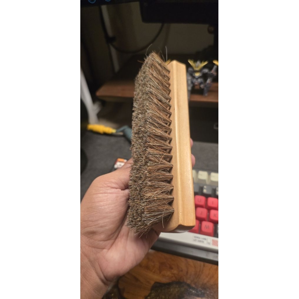 Sikat Sepatu Bulu Kuda / Kulit Sikat Semir / Jok Kulit Mobil / Cleaning Brush
