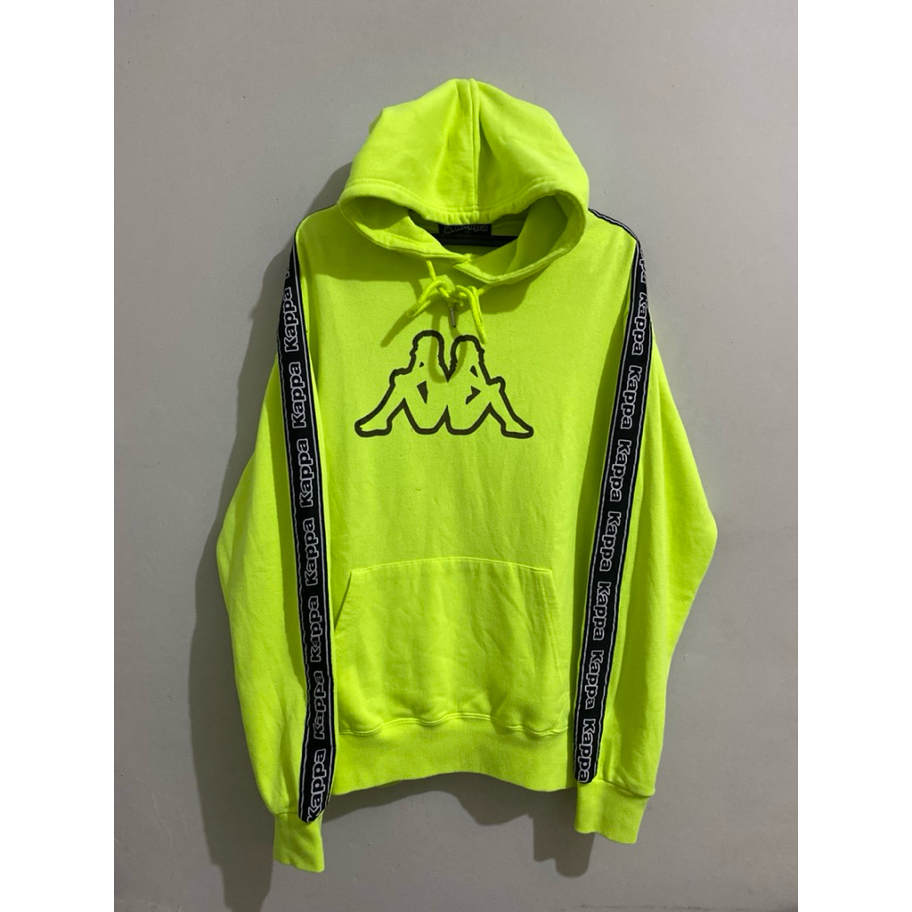 Hoodie Kappa Tapped Green Neon Original
