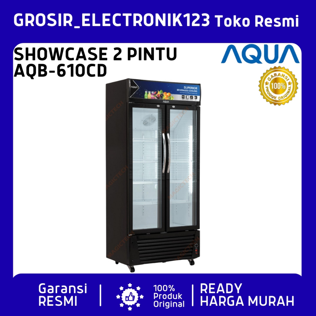 Showcase Display Cooler AQUA 4 Rak AQB-610CD Showcase AQB 610 CD