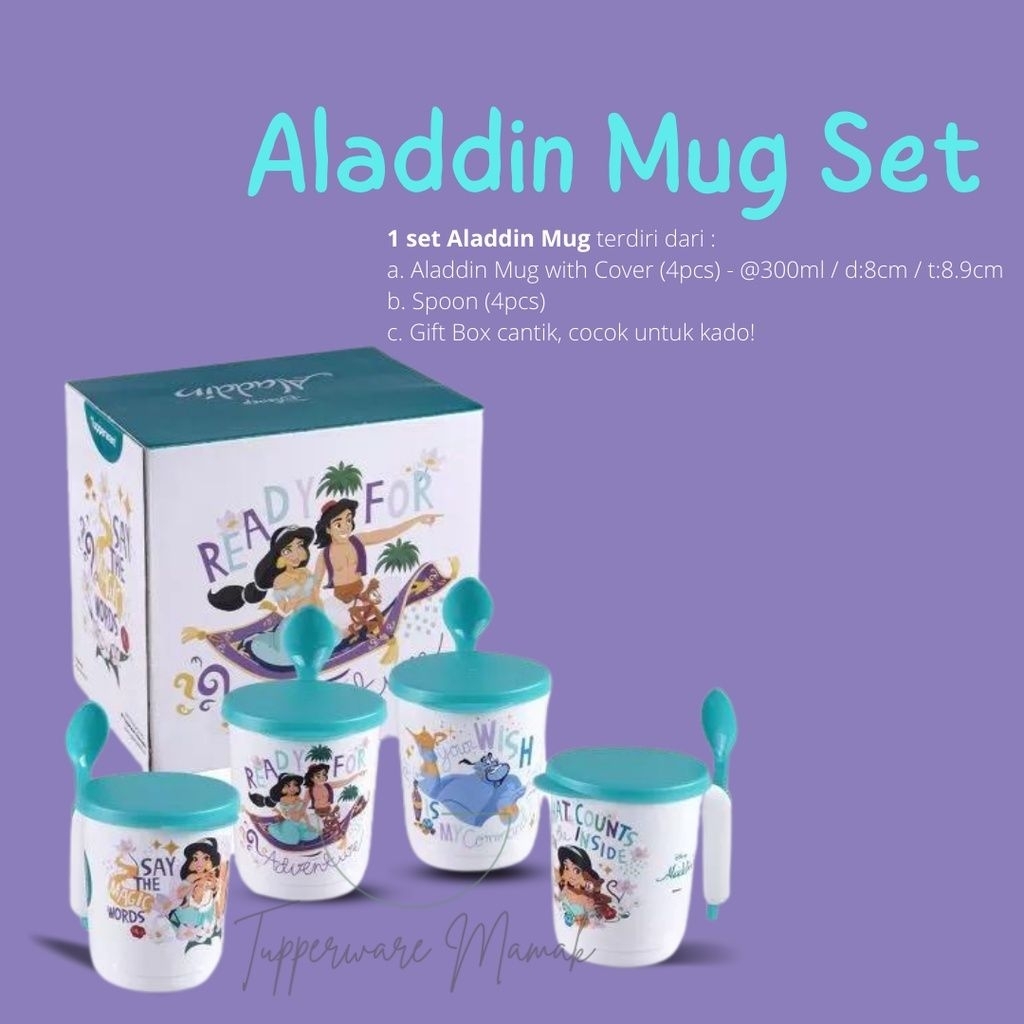 Aladin mug Aladdin mug Tupperware Baru