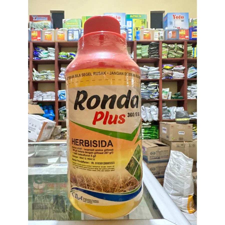 HERBISIDA RONDA PLUS 360/5SL 1 Liter - HERBISIDA SISTEMIK RONDAL PLUS