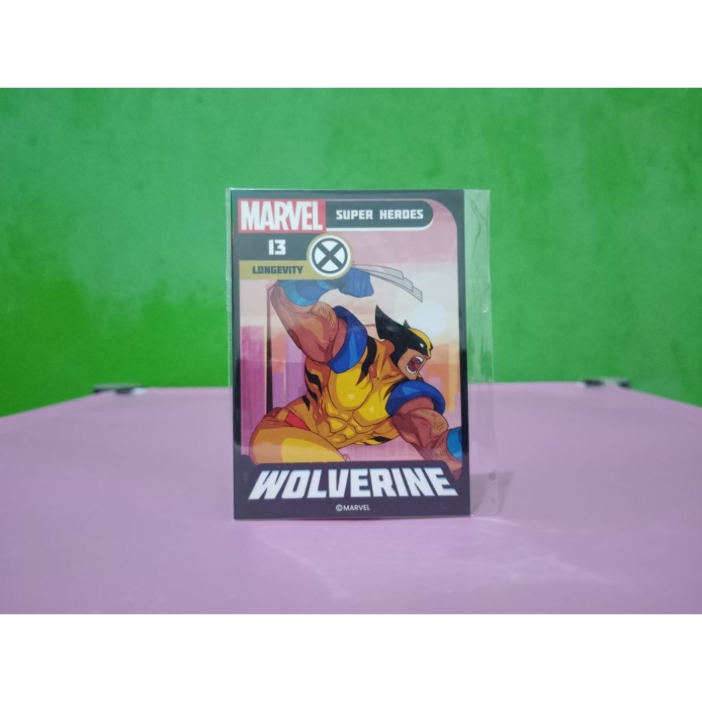 Kartu CAMPINA ES KRIM x MARVEL - WOLVERINE - Super Heroes 13 Murah Retro Vintage Rare Koleksi Mainan