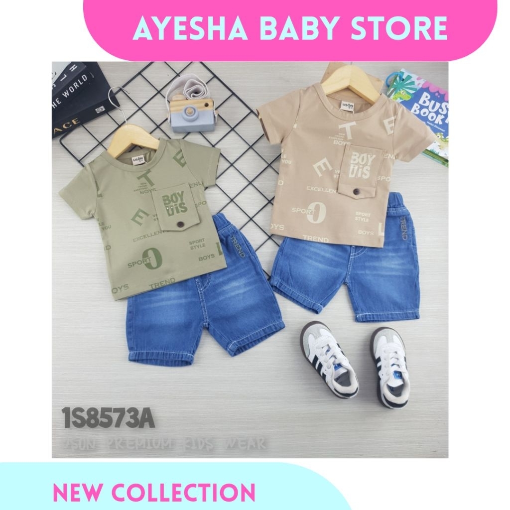 AYESHA || Oblong Uson Set Jeans Pants Baby