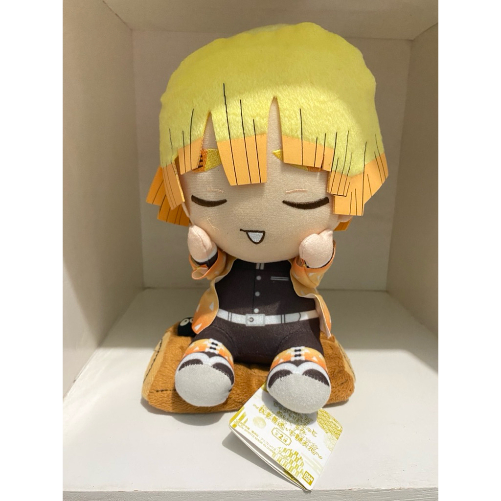 Boneka Agatsuma Zenitsu Chuntaro Anime Demon Slayer Original Bandai Plush