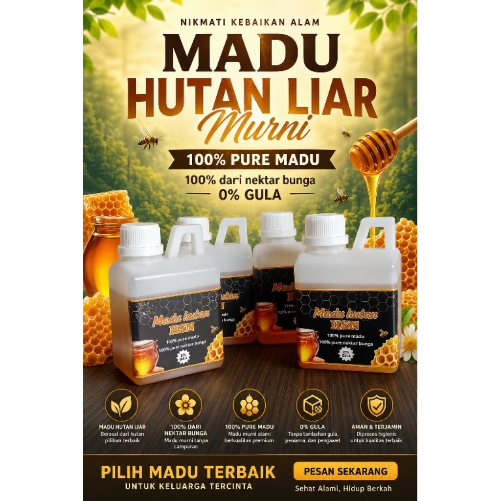 madu hutan liar murni/odeng