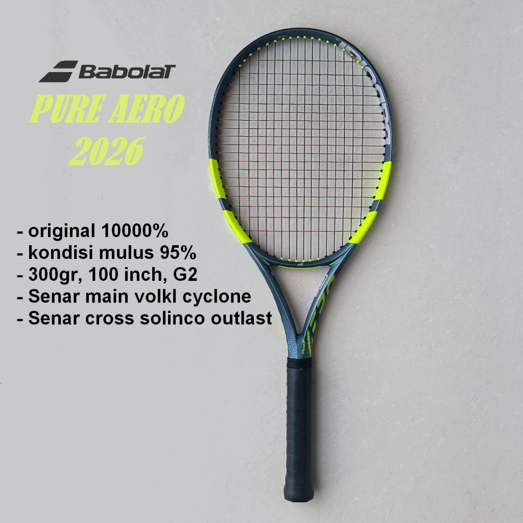 BABOLAT PURE AERO 2026 second TENNIS RACKET | RAKET TENIS BEKAS, KONDISI MULUS.