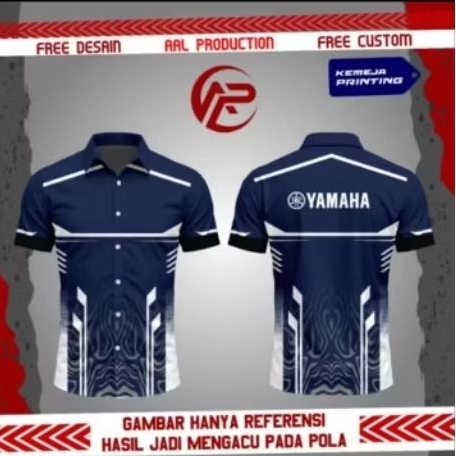 kemeja yamaha printing bisa custom