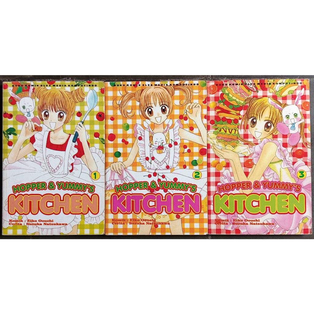 Komik Hopper & Yummy's Kitchen 1-3 (Tamat) (Kolpri) BONUS Komik Random 5 Buku
