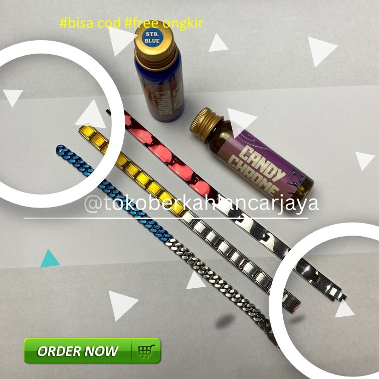 (OLES) 20 ML CAT CANDY CHROME PEWARNA OLES CAT LOGAM CHROME OLES WARNA PERMANEN