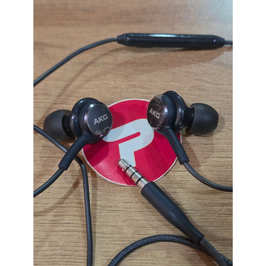 SECOND BEKAS - AKG HEADSET EARPHONE SAMSUNG S10 S10+ PLUS AUDIO JACK 3.5MM 3.5 MM ASLI ORIGINAL