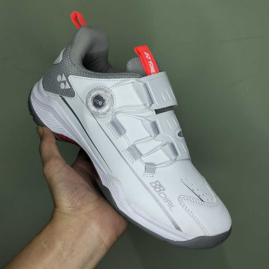 Sepatu Yonex Dial Boa 88 Gen 2, Ready stock Size 36-45 White Gray Oranye, Tag  Vietnam