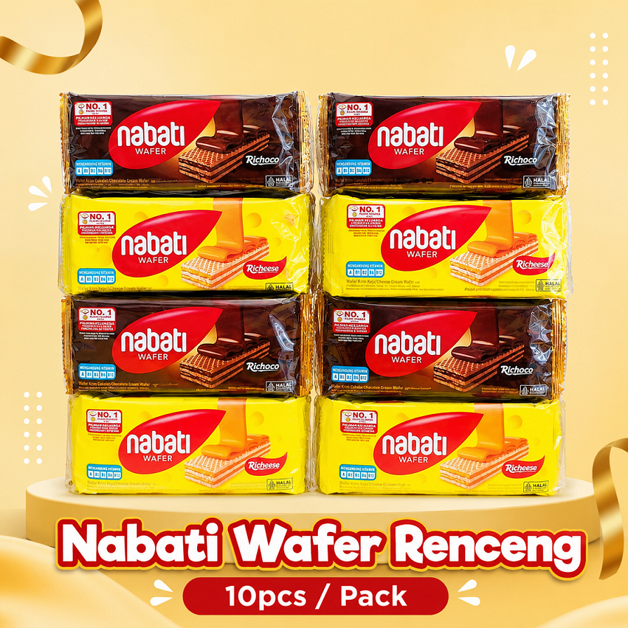 Nabati Wafer 1000an Renceng isi 10pcs