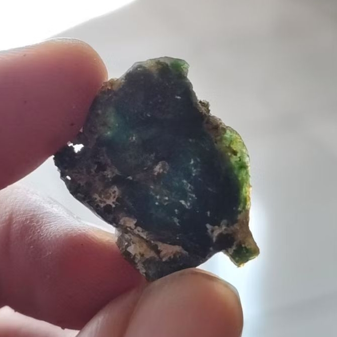 Natural Bahan Bacan Gulau Lawas Ngaca Kristal Visual Hijau Dim 24
