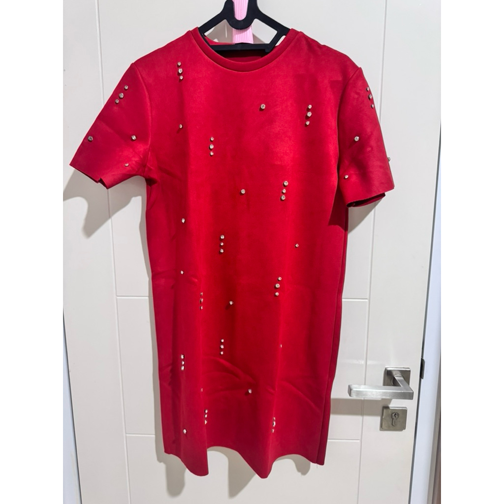 dress zara merah / dress zara preloved / dress zara second / dress zara wanita