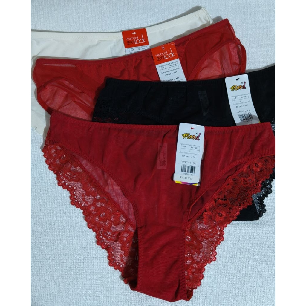 SALE 100% ORIGINAL SEXYLOOK MOOD WACOAL PANTY SIZE L SEXY LOOK SIZE L CELANA DALAM RENDA NYAMAN DIPA