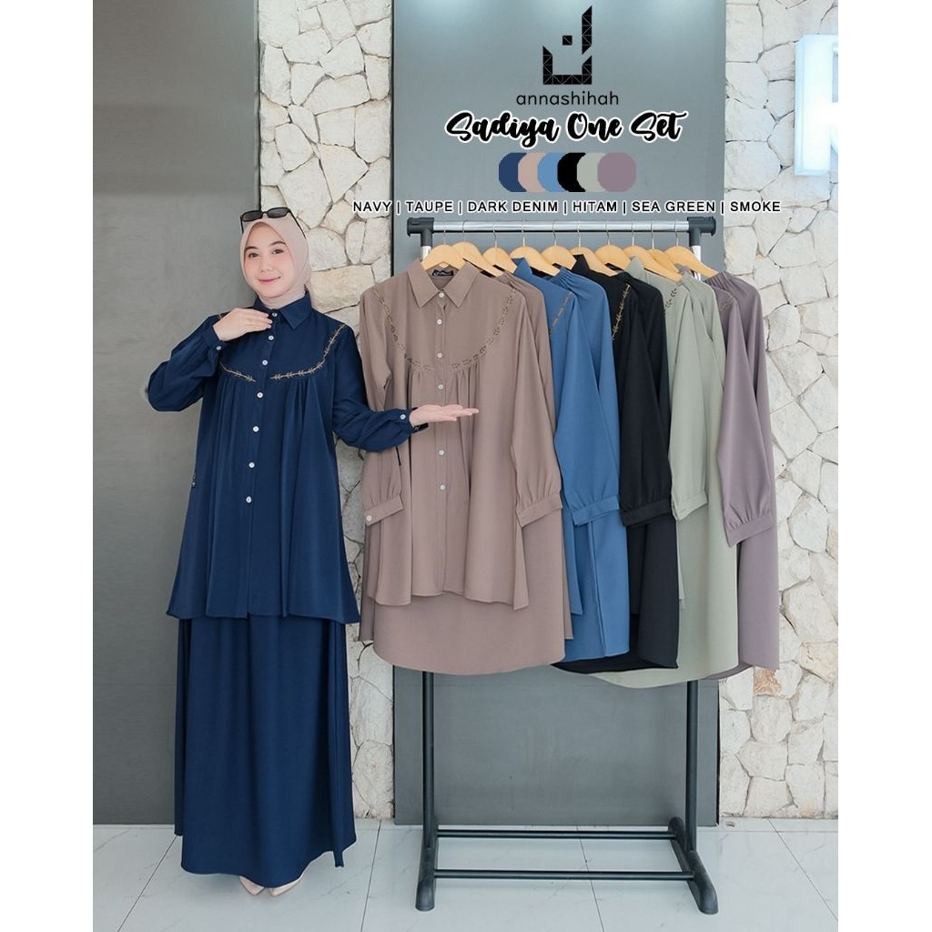 SADIYA ONESET ROK ORY ANNASHIHAH/RAAHA ONESET ROK BY ANNASHIHAH/ONESET TUNIK ANNASHIHAH