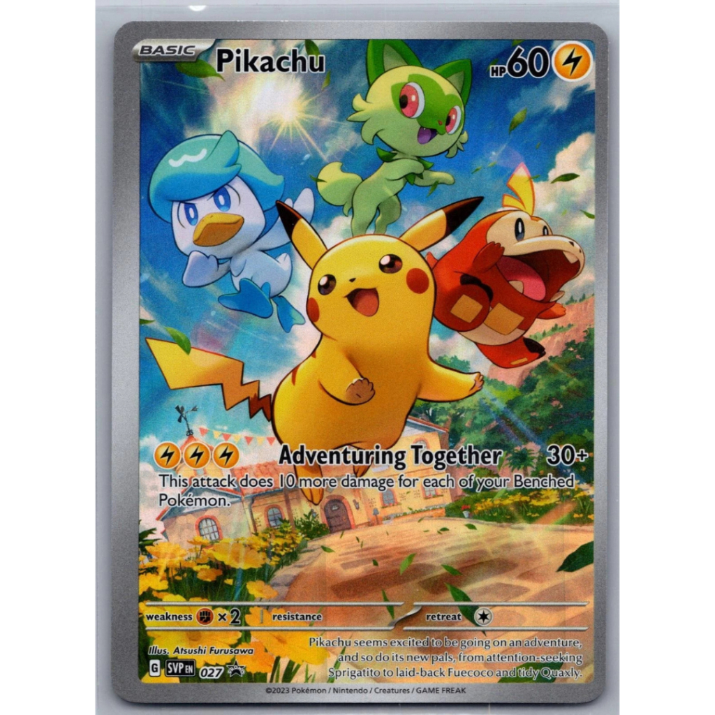 Pikachu (Paldea) 027 - English Pokemon Promo Pokemon English