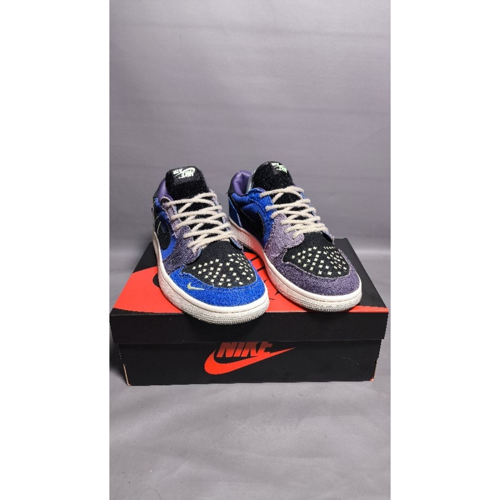 Sepatu casual sneakers daily Nike Air Jordan low OG x Zion Williamson "Voodoo" second bekas