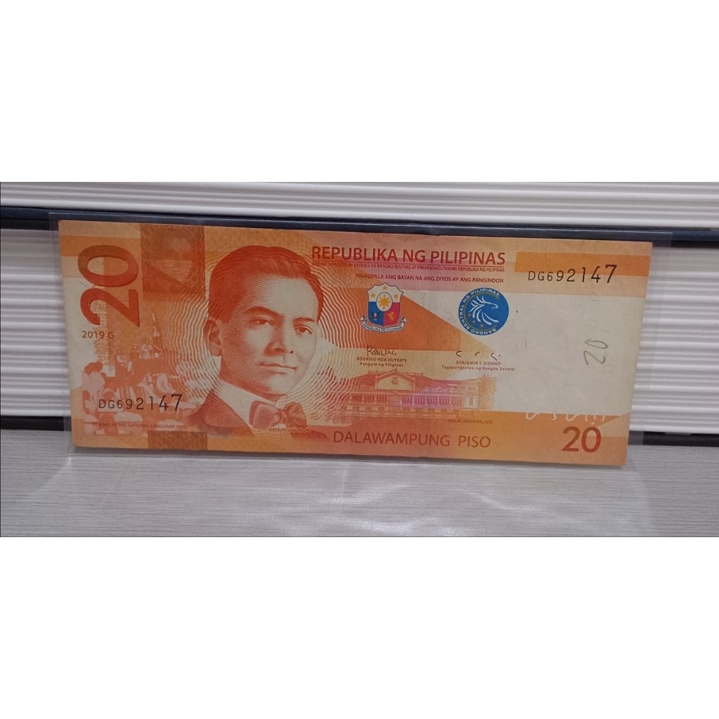 Uang Mancanegara Filipina 20peso VF untuk Mahar dan Koleksi Numismatik terbaik
