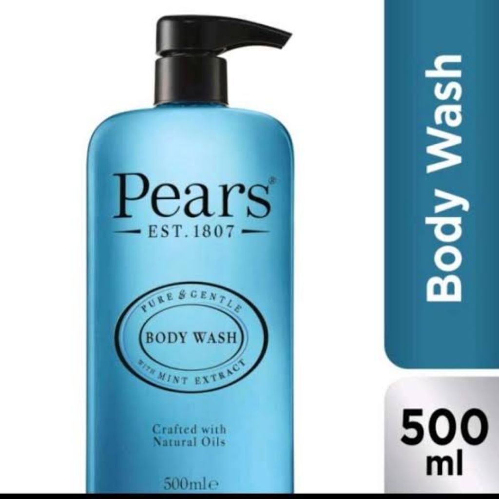 Pears Body Wash Mint Extract-500ml Botol Biru