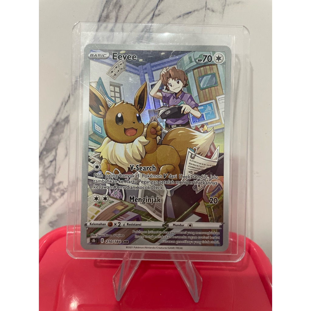 POKEMON TCG Eevee CHR S8b1 E 210/184 IDN ORIGINAL