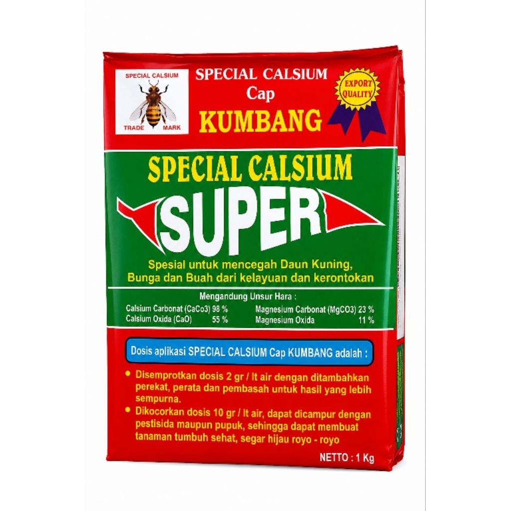 Calsium super spesial cap kumbang 1kg cap tawon