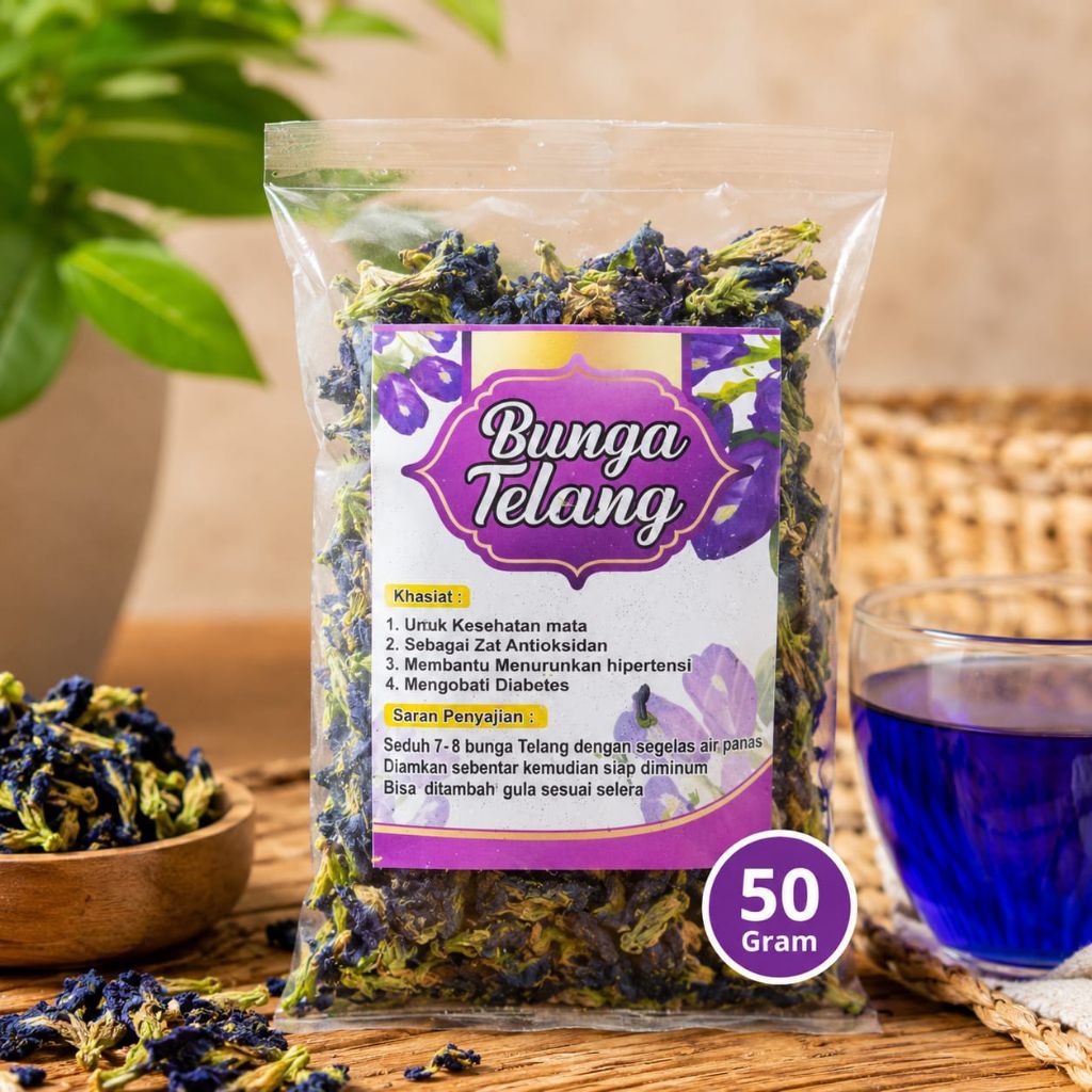 Bunga Telang premium - bunga Telang murah - bunga Telang kering - teh bunga Telang - teh herbal - te