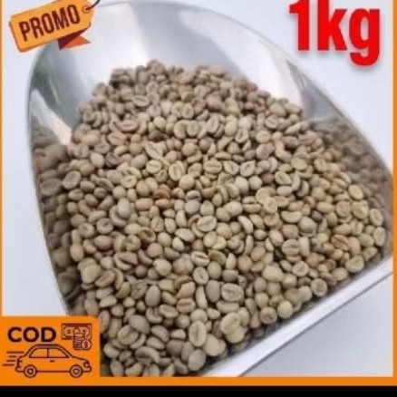 1Kg Biji Kopi Hijau Arabika Gayo Lues - 100% Murni,Kualitas Eksport