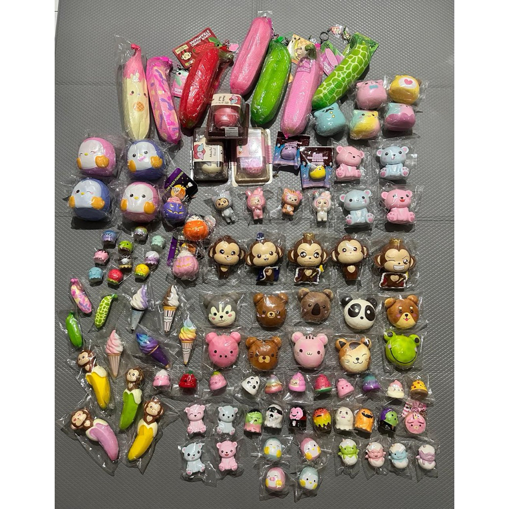 [PART 2/15] HARGA EACH DM squishy official punimaru king banana animal bun penguin polar bear craz p