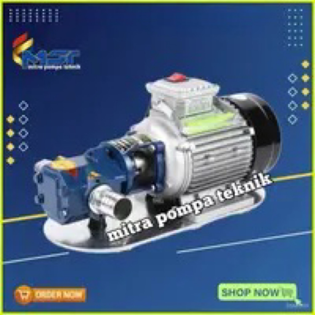 Gear Pump WCB-50 LMP Pompa Transfer Cairan Kental Minyak Solar 220V - WCB-50 - WCB-100