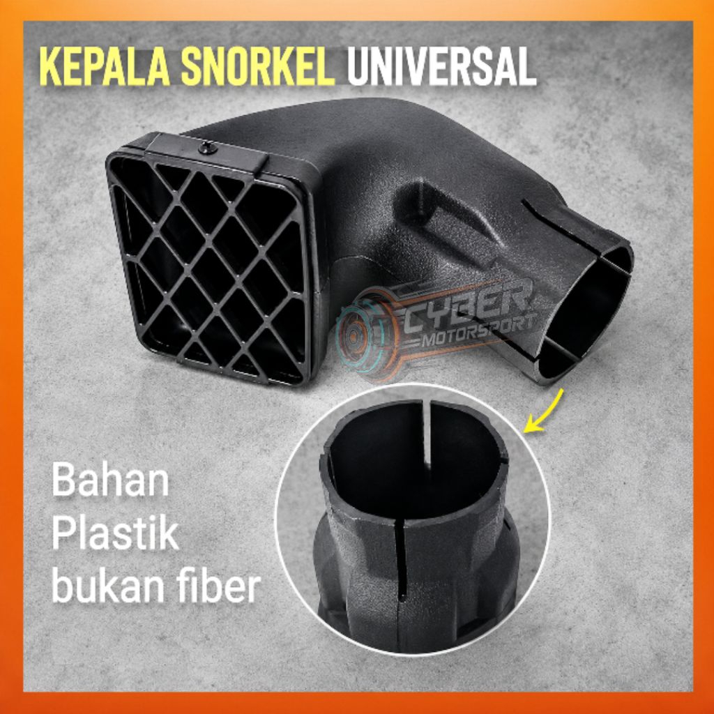 Snorkel Head. universal. snorkel filter udara. snorkle offroad jeep