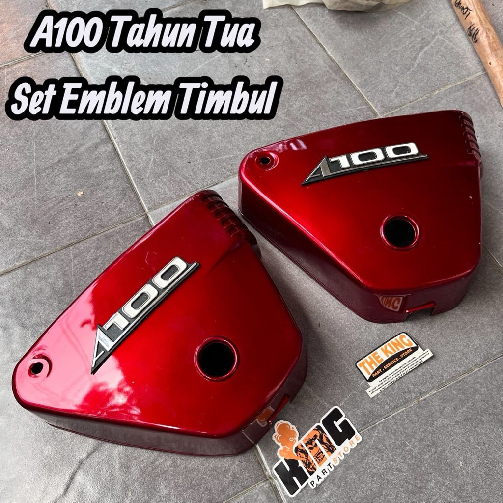 KEMPOL TEPONG COVER TUTUP DOP AKI ACCU SUZUKI A100 NOS LENGKAP EMBLEM